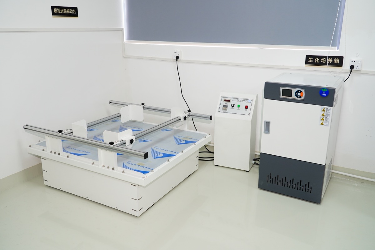 Transport vibration simulation test bench