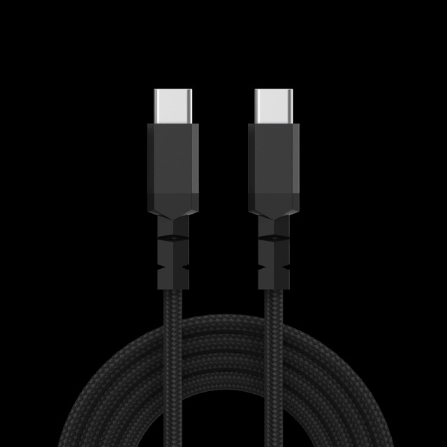 WS-004 — Type-C to Type-C, octagonal aluminum-shelled braided wire