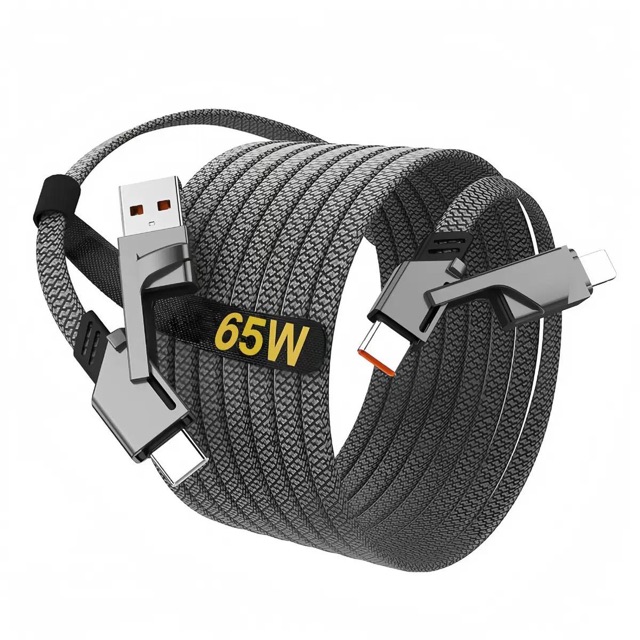 WS-015 — 4-in-1 zinc-alloy woven flat wire